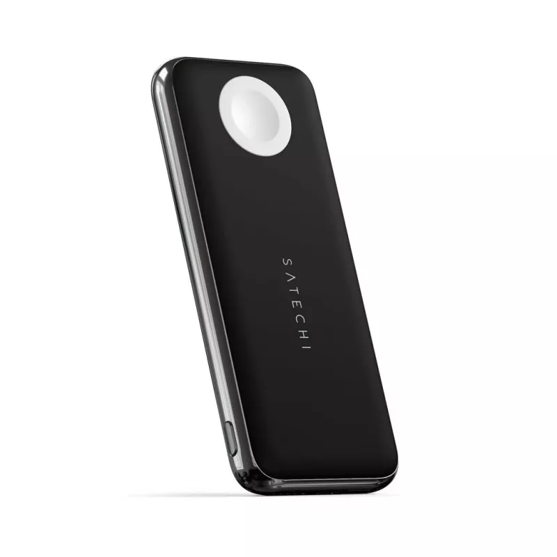 Power bank sem fios Satechi Quatro ST-UC10WPBM, 10000 mAh, preto