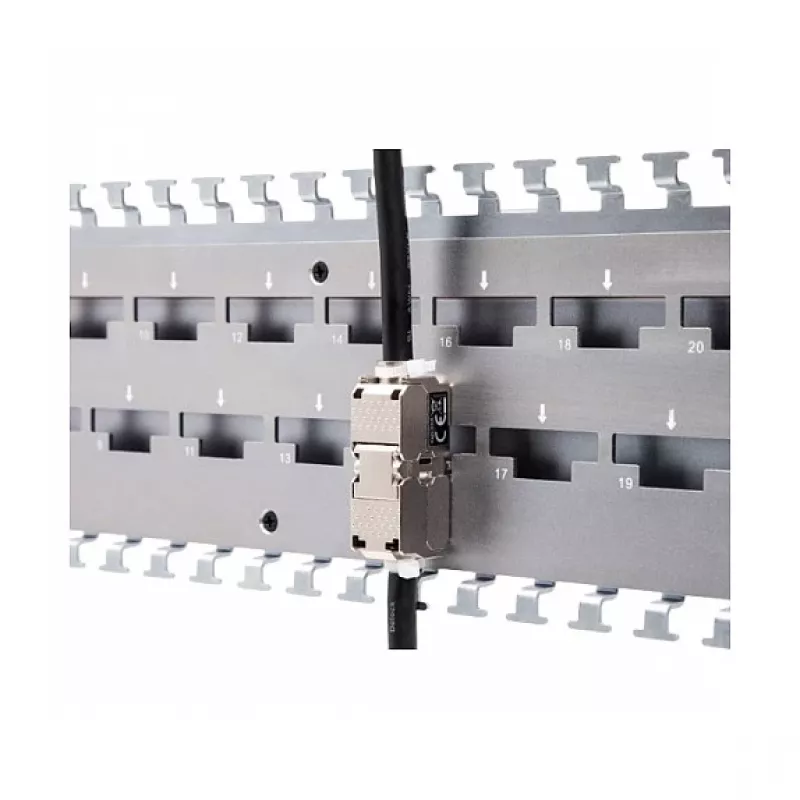 Acoplador de cabo de rede DeLOCK 88198 LSA para LSA Cat.6A STP 31,6 mm aço inoxidável