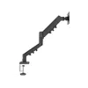 Suporte de monitor TRACER Pivot Master TRAUCH47659 — altura ajustável, inclinável/rotativo, VESA 100×100, até 9 kg, para ecrãs de 13–32 polegadas, montagem em secretária, preto