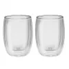 Recipiente de parede dupla em vidro borossilicato ZWILLING 39500-076, 200 ml, transparente, conjunto de 2