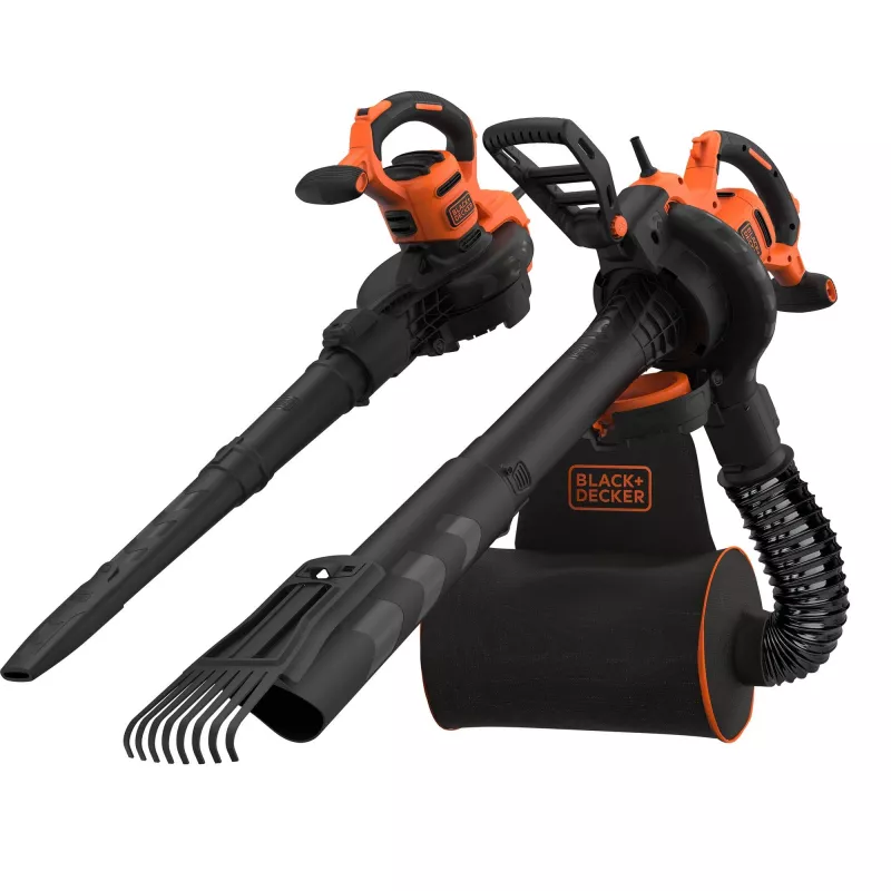 Black & Decker BEBLV301-QS soprador/aspirador de folhas 3 em 1, 3000 W