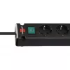 Extensão Brennenstuhl Bremounta, 5 tomadas, 2x USB-C, 3 m, preta