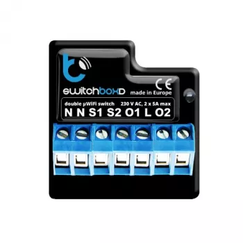 BLEBOX switchboxD - INTERRUPTOR DE PROTEÇÃO DUPLO 230V