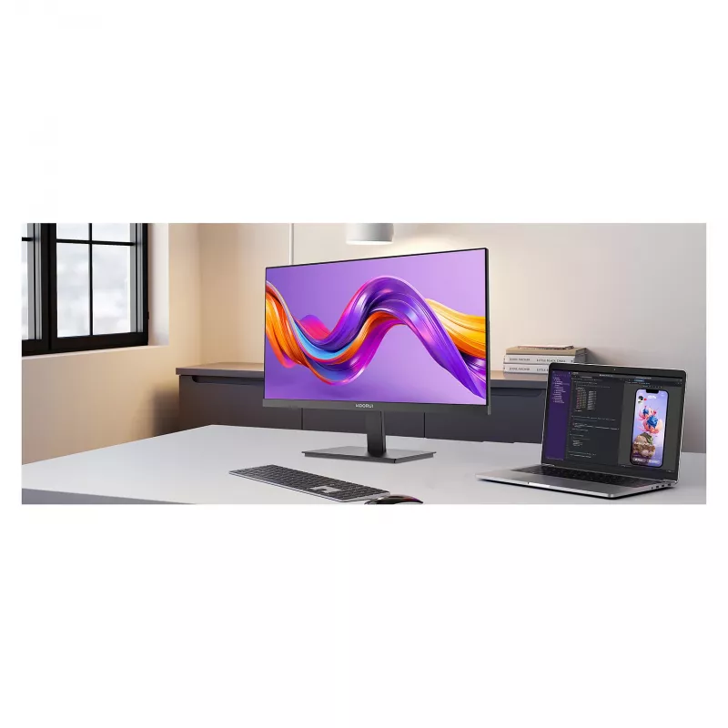 Monitor de computador Koorui E2711K 27 polegadas (68,6 cm) Full HD 1920x1080, 5 ms, ângulo de visão 178°, VESA, preto