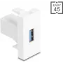 Módulo USB Type-A 5 Gbit/s DELOCK Easy 45 — Type-A fêmea para Type-A, 5 Gbit/s