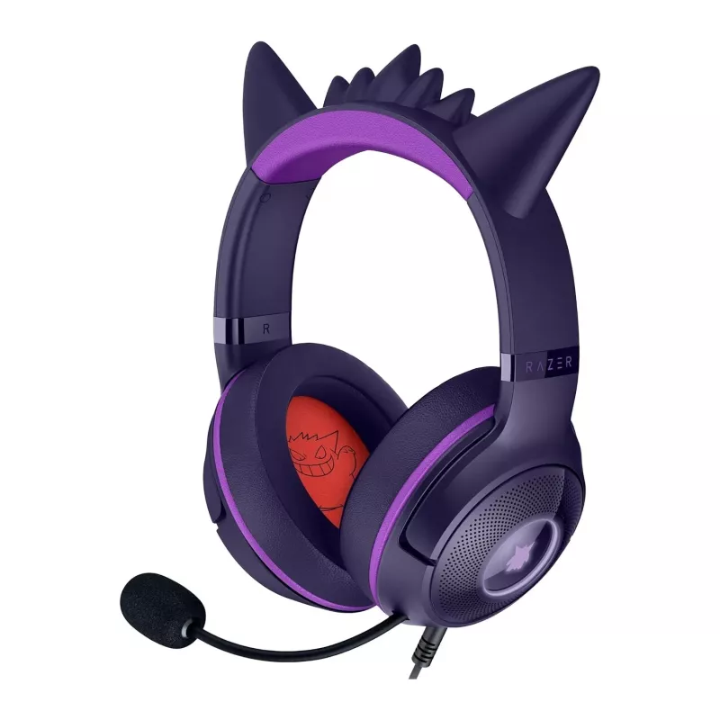 Razer Kraken Kitty V2 - Pokemon Gengar Ed. Headset com fio arco de cabeça Gaming USB Type-A Rosa