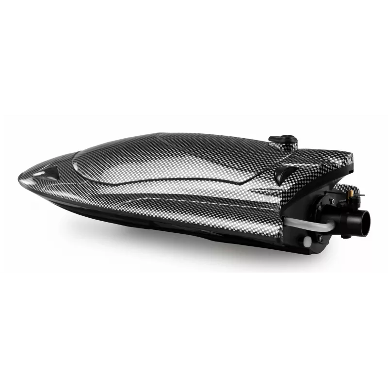 Lancheira rápida radiocomandada Amewi Stingray Jet Drive 335mm RTR, aspeto carbono