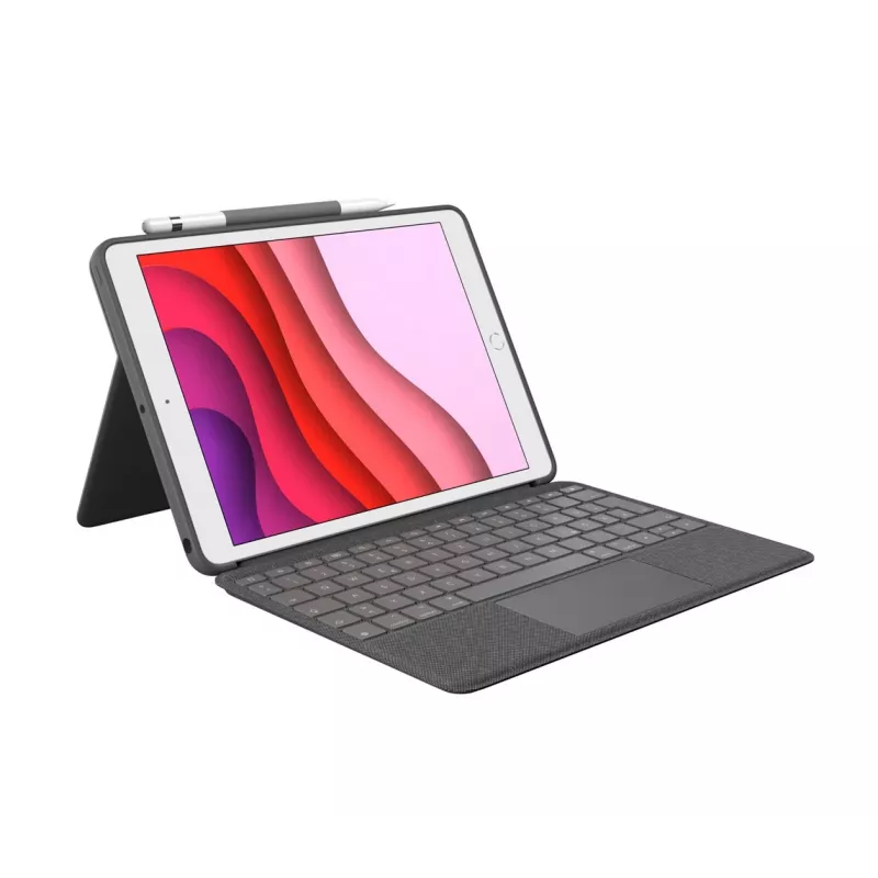 Capa de teclado Logitech Combo Touch para iPad 7.ª, 8.ª, 9.ª geração