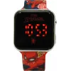 Relógio de pulso LED com calendário Spiderman
