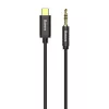 Cabo de áudio Baseus Yiven USB-C para mini jack 3,5 mm, 1,2 m (preto)