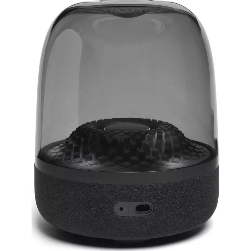 Altifalante portátil sem fios Harman/Kardon Aura Studio 4 — 100 W, 3 drivers, 45–20000 Hz, preto/transparente