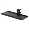 Suporte de teclado sob a secretária Maclean, carga máx. 5 kg, ajustável horizontal e verticalmente, preto, MC-108 B