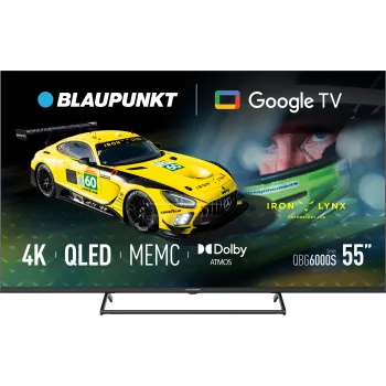 Blaupunkt televisor QLED | 55QBG6000S | 55 | Smart TV | Google TV | preto