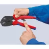Knipex 97 33 02 Alicate de cravar cabos Ferramenta de cravar azul, vermelho
