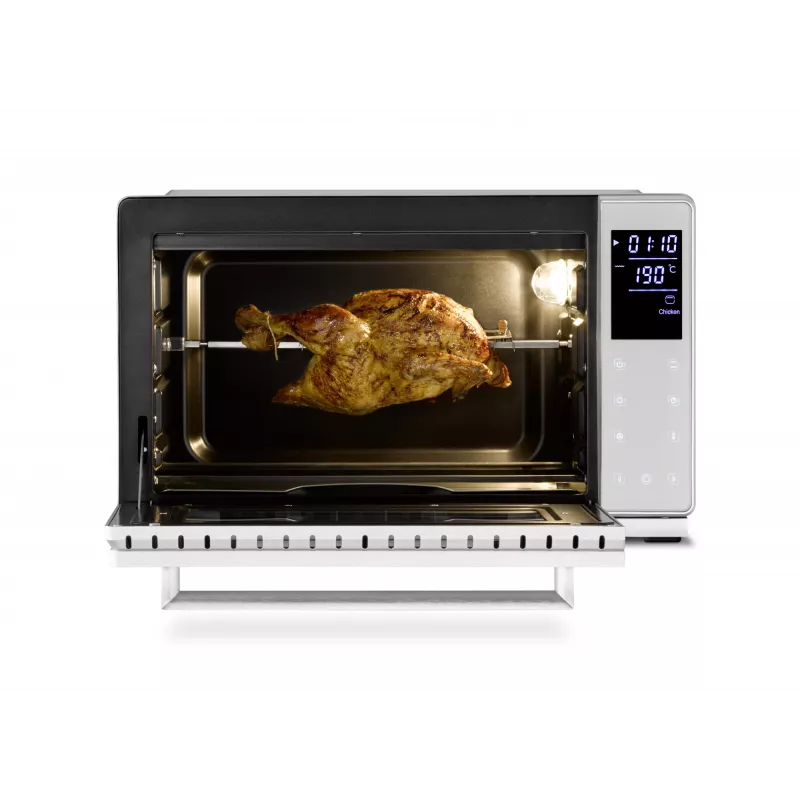 Forno compacto Caso Bake & Style 26 Touch 1500 W prateado – mini-forno para bancada, 26 cm de largura útil