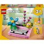 LEGO CREATOR 3 em 1 31169 Máquina de escrever de flores