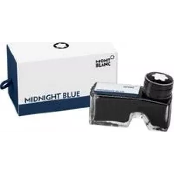 Frasco de tinta Montblanc 109204 Midnight Blue, tinta para caneta de tinta permanente, 60 ml