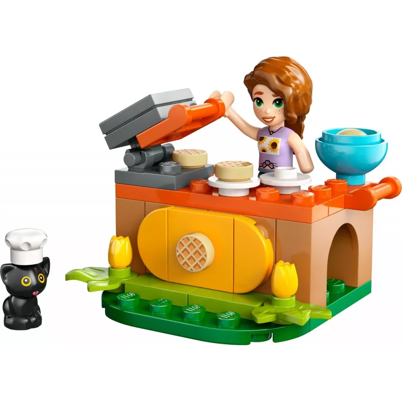 Brinquedo de construção LEGO Friends 30696 Autumn's Waffle Stand conjunto de montagem pequeno, minifiguras incluídas