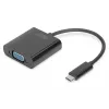 Adaptador USB-C para VGA DIGITUS DA-70853, Full HD 1080p, preto