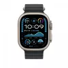 Pulseira Apple 49mm Preto Ocean Band Extension Acabamento em Titânio Natural