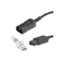 Cabo de alimentação Bachmann 356.1240 preto 2 m C14 C15 conector fêmea