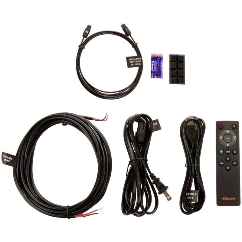Coluna de estante ativa KLIPSCH R-51PM — com fios e sem fios, 120 W, preto/cobre