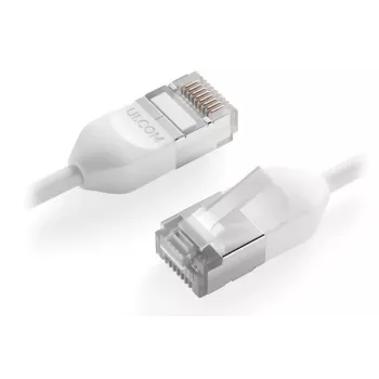 Cabo de rede Ubiquiti UACC-Cable-Patch-Outdoor-C6A-12M-W RJ-45 Cat6a 12m branco