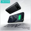 Powerbank portátil usams PB80 10000mAh 20W PD branco