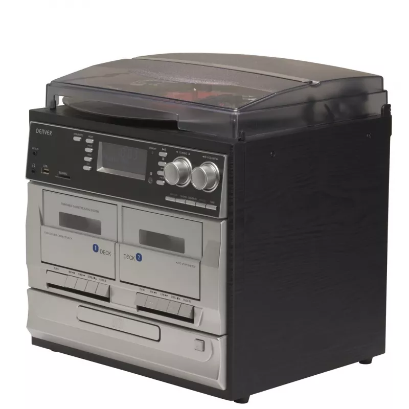 Denver MRD-166 sistema de música DAB+ com gira-discos, leitor de CD e de cassetes