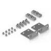 Conjunto de montagem Ubiquiti UACC-Rack-Ear-1U cinzento aço galvanizado