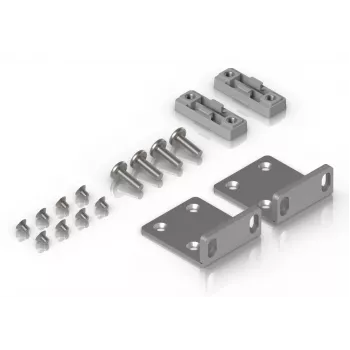 Conjunto de montagem Ubiquiti UACC-Rack-Ear-1U cinzento aço galvanizado