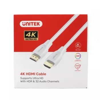 Cabo HDMI 2.0 4K 60Hz branco; C11090AWH03-3M