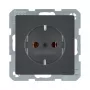 Tomada tipo F berker 47436086 — 16 A, 250 V, antracite, caixa duroplástico