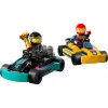 Brinquedo de construção LEGO 60400 City Karts com pilotos – conjunto de brincar com minifiguras e veículos