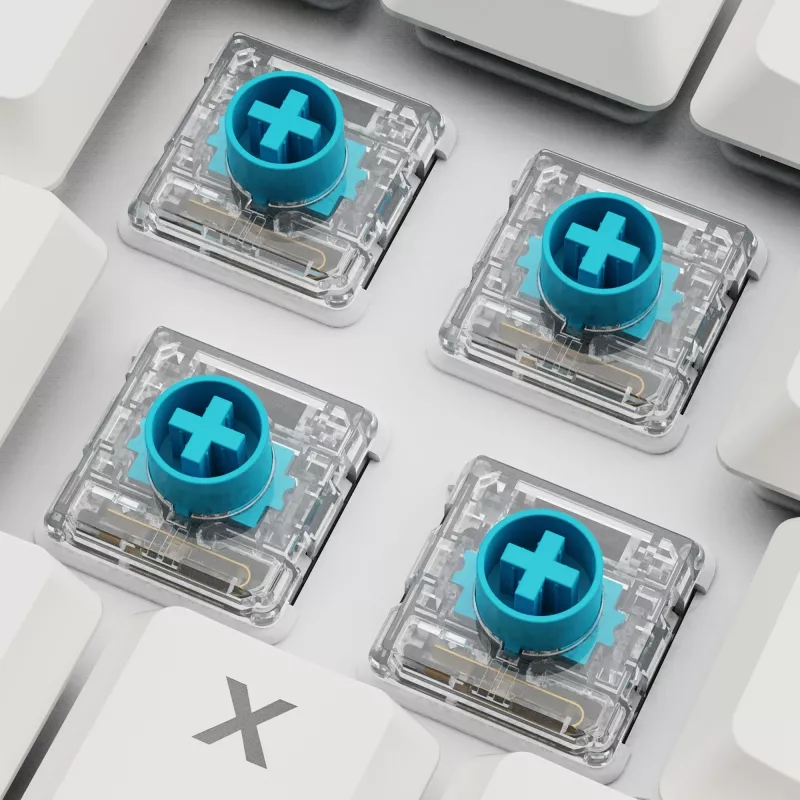 Sharkoon PureWriter W65 teclado sem fios, QWERTZ alemão, branco, Kailh Choc V2 Red