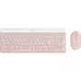 Logitech Slim Wireless Combo MK470 - conjunto teclado-rato - sem fios - 2,4 GHz - QWERTY - rosa (920-011314)