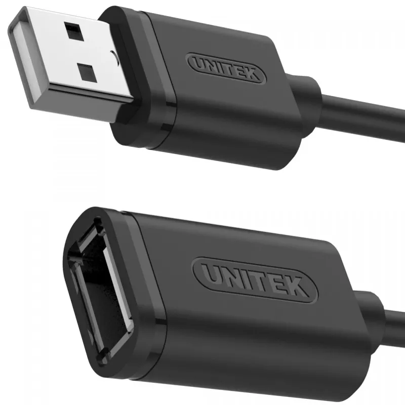 Cabo de extensão Unitek Y-C428GBK USB 2.0, Am-af