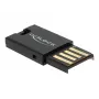 Leitor de cartões DeLOCK USB 2.0 preto Micro SD MicroSDHC MicroSDXC 480 Mbit/s
