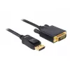 Cabo DeLOCK DisplayPort para DVI 24+1 macho/macho 2 m