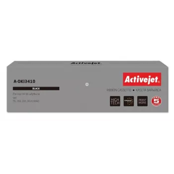 Fita Activejet A-OKI3410 (substituto do OKI 9002308; Supreme; 10 000 000 caracteres preto)