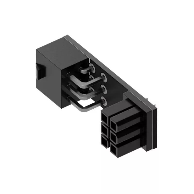 Adaptador Triton Singularity Shift 6-Pin PCIe 90° — conector de alimentação PCIE angular