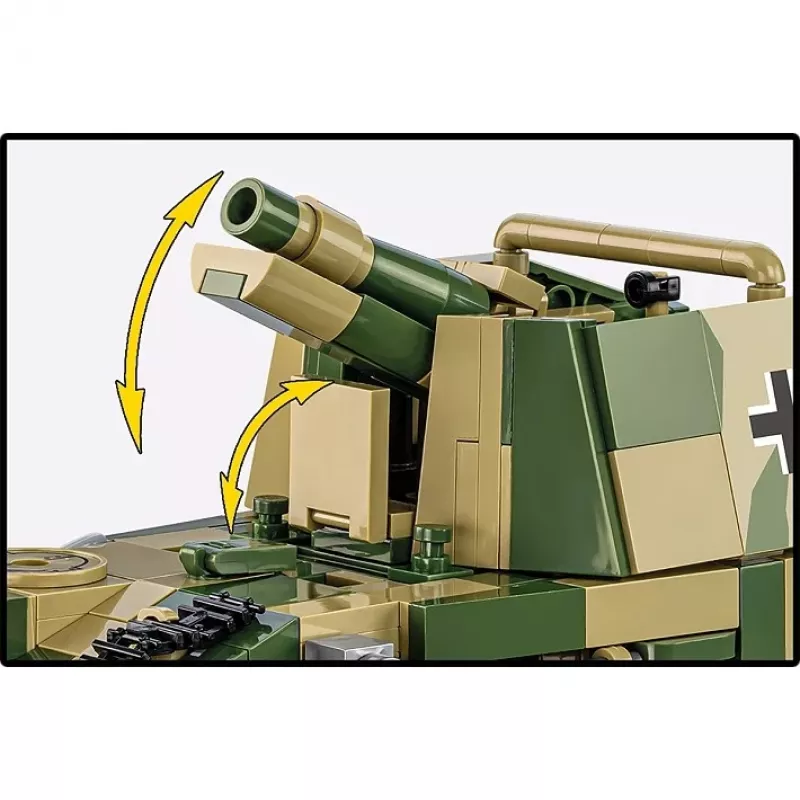 Kit de construção Cobi SD.KFZ.138/1 Grille, 720 peças, modelo de exposição