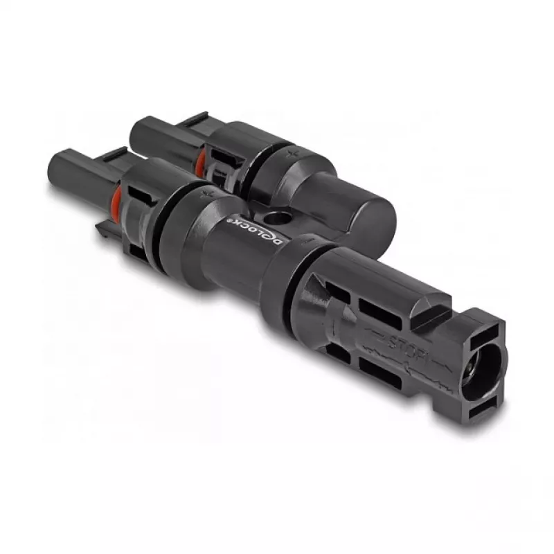 Conector para módulo solar DeLOCK DL4 1 macho para 2 fêmea preto