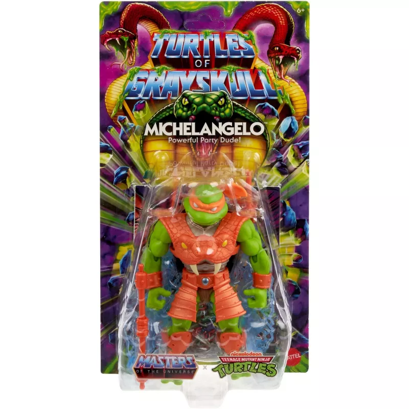 Figura de ação MATTEL Michelangelo — MOTU Origins TOG Core