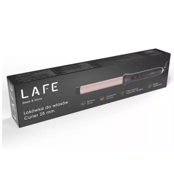 Modelador de caracóis LAFE Sleek & Shine Curler 25 mm LAFLKA47571 – bastão redondo 25 mm, modelador de caracóis elétrico