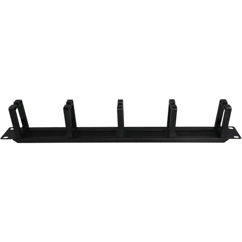 Alantec PK048 organizador de cabos 1U 19 com passagem escovada, 5 suportes em plástico