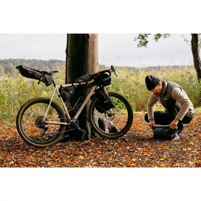 Morobbia Triangle Bag, cesto/bolsa para bicicleta (preto, bolsa de tubo superior 2 L)