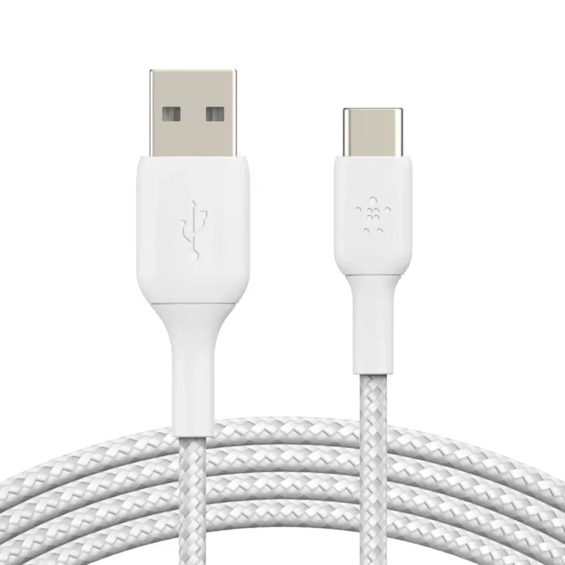Cabo USB Belkin CAB002BT1MWH 1 m USB A para USB C Branco