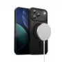 Capa Crong Hybrid Frost MAG com MagSafe para iPhone 17 Pro Max Frosted preto