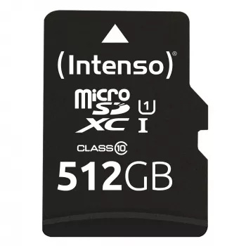 Cartão de memória Intenso 512GB UHS-I microSD CL10